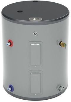 GE® 36 Gallon Diamond Gray Side Port Lowboy Electric Water Heater