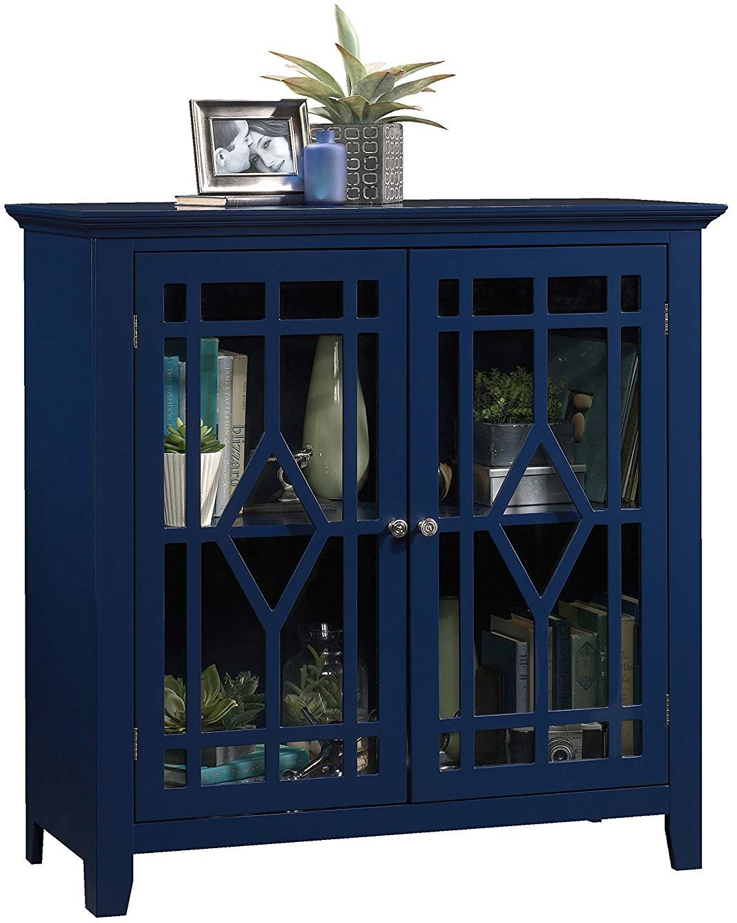 Sauder® Shoal Creek Indigo Blue Display Cabinet