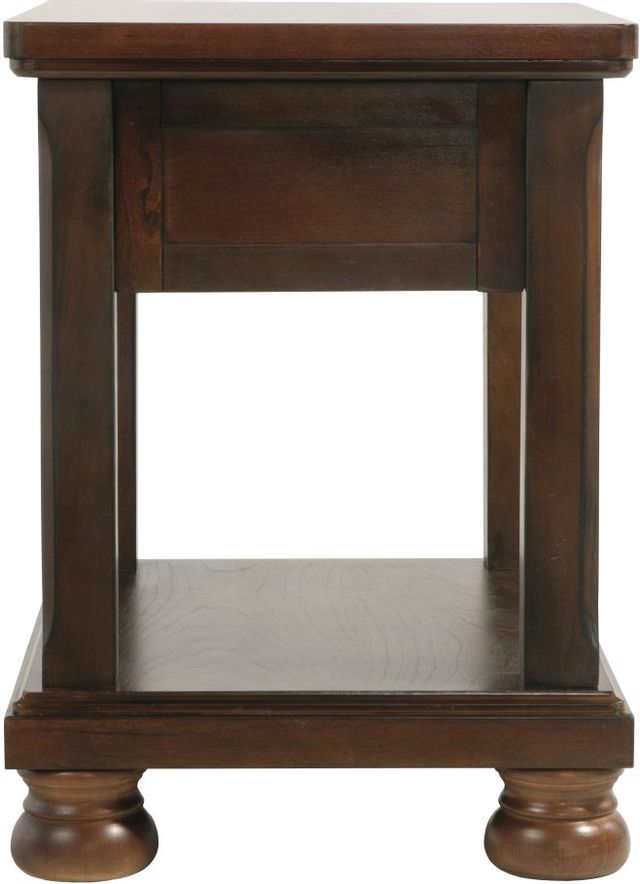 Signature Design by Ashley® Porter Rustic Brown Chair Side End Table-3
