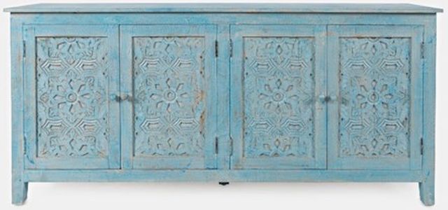 Jofran Inc. Global Archive Chloe Blue Accent Cabinet 0