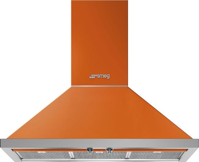 Smeg 36” Portofino Ventilation Hood-Orange