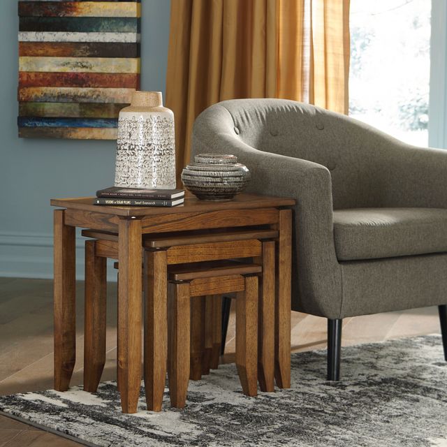 Signature Design by Ashley® Brentmond Set of 3 Brown Accent Table 4