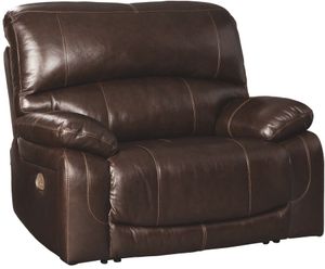 Signature Design by Ashley® Hallstrung Chocolate Power Recliner with Adjustable Headrest
