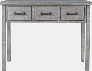 Jofran Inc. North Coast Gray Wash 3 Drawer Accent Console Table
