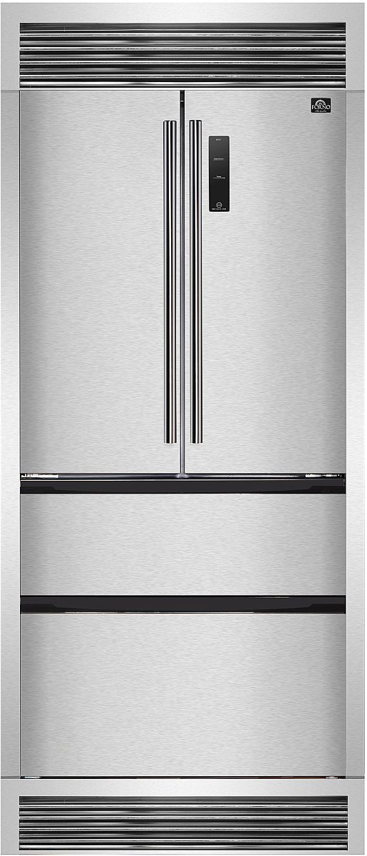 FORNO® Bovino 18.9 Cu. Ft. Stainless Steel Counter Depth French Door Refrigerator-0