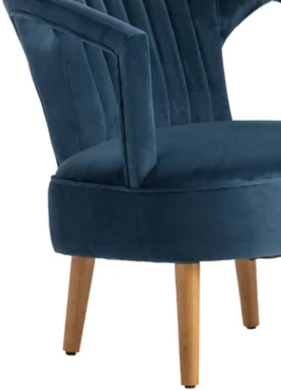 Crestview Collection Pearson Blue/Brown Accent Chair-1