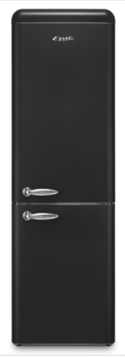Epic® 11.0 Cu. Ft. Black Retro Bottom Freezer Refrigerator 0