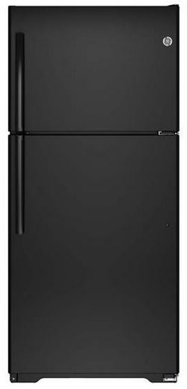 GE® 18.2 Cu. Ft. Top-Freezer Refrigerator-Black