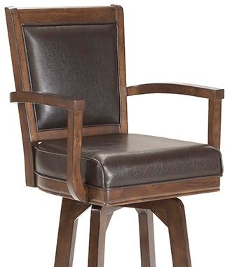 Hillsdale Furniture Ambassador Medium Brown Cherry Swivel Counter Height Stool-1