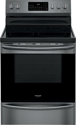 Frigidaire Gallery® 30" Black Stainless Steel Free Standing Electric Range with Air Fry