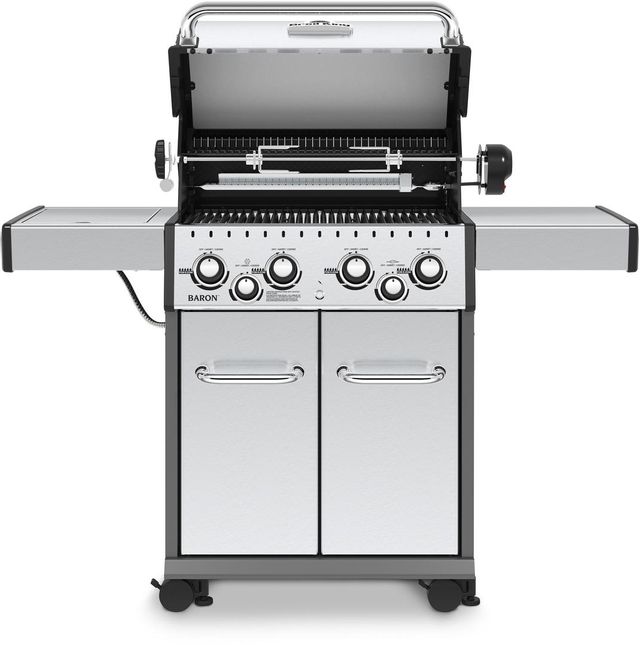 Broil King® Baron™ S490 Stainless Steel Free Standing Grill 2