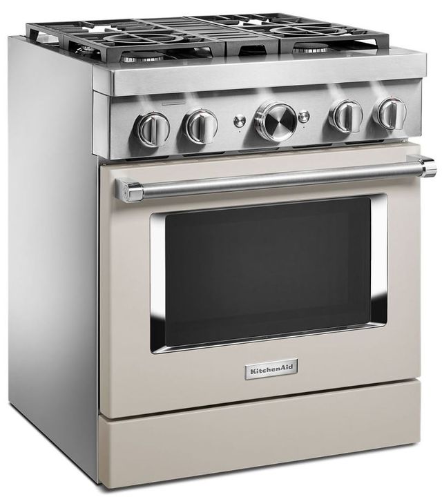 KitchenAid® 30" Stainless Steel Commercial-Style Free Standing Dual Fuel Range 29