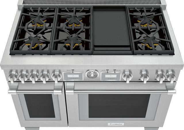 Thermador® Pro Grand® 48" Stainless Steel Pro Style Dual Fuel Range 1