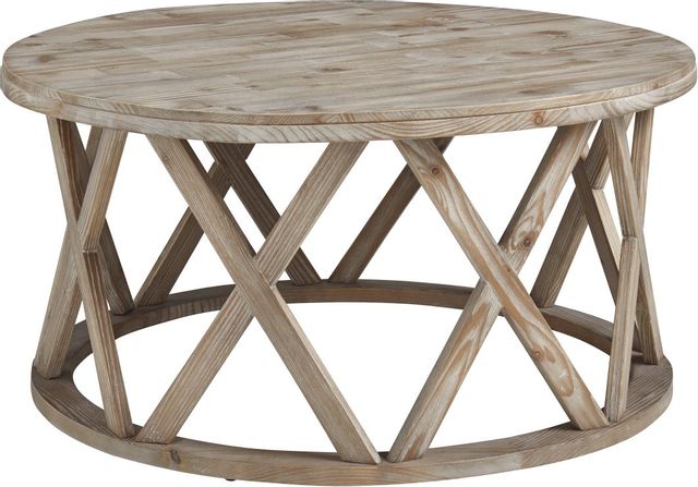 Signature Design by Ashley® Glasslore Grayish Brown Coffee Table