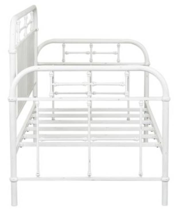 Liberty Vintage Antique White Twin Metal Day Youth Bed-1
