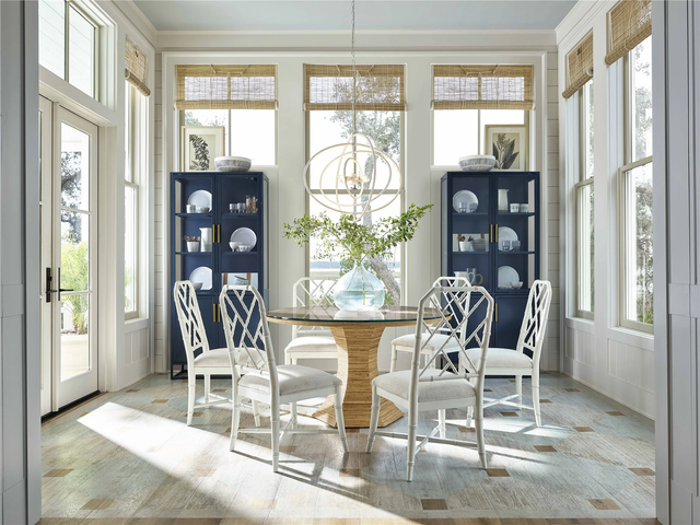 Universal Explore Home™ Getaway Coastal Living Home Collection Santorini Tall Metal Kitchen Cabinet-3