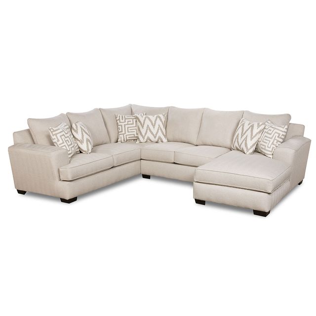 Corinthian Furniture Colonist Right Side Facing Chaise Small Sectional-0