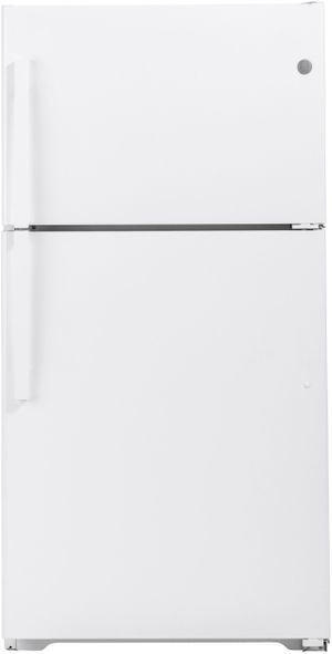 GE® 33 in. 21.9 Cu. Ft. White Top Freezer Refrigerator