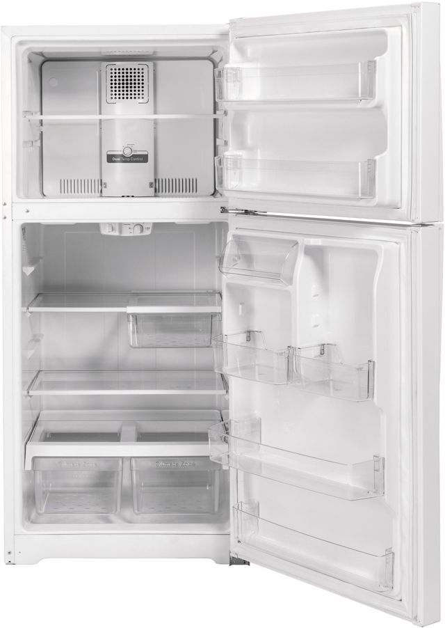 GE® 33 in. 21.9 Cu. Ft. White Top Freezer Refrigerator-1