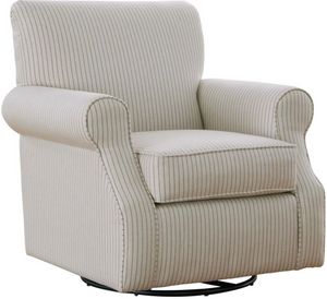 Fusion Furniture Fawcett Oat Beige Swivel Chair
