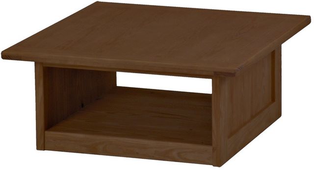 Table basse carrée plateau laque bringée de Crate Designs™ Furniture ...