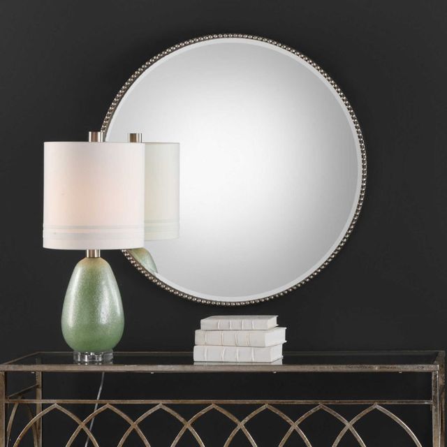 Uttermost® by Grace Feyock Stefania Beaded Round Mirror-3