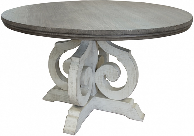 International Furniture© Stone Gray Dining Table And 4 Chairs Set 1