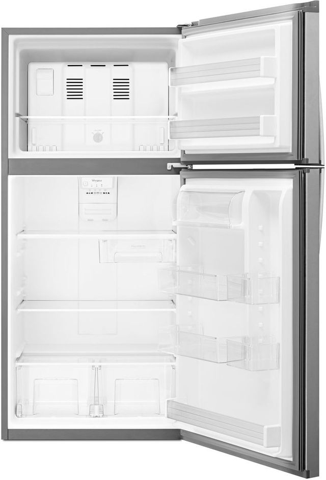 Whirlpool® 19.1 Cu. Ft. Fingerprint Resistant Metallic Steel Top Freezer Refrigerator 6