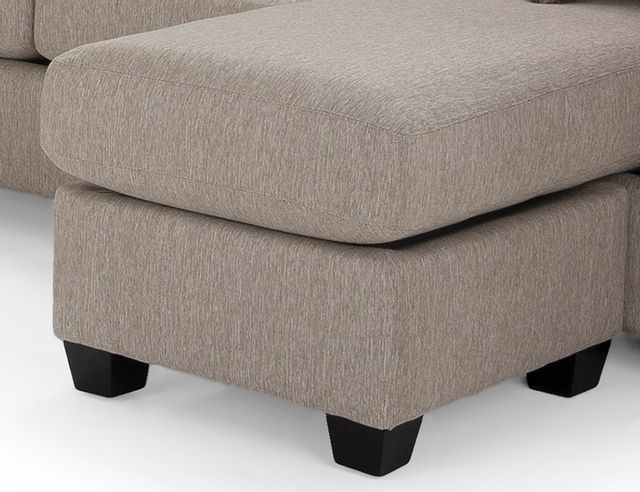 Decor-Rest® Furniture LTD 2A-25 Brown Floating Ottoman with chaise seat cushion