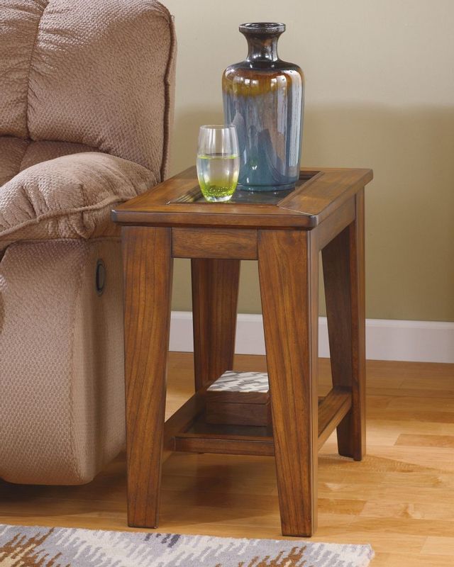 Signature Design by Ashley® Ristler Chairside Rustic Brown End Table 1