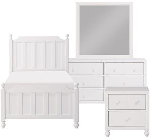 Homelegance® Wellsummer 4-Piece White Twin Bedroom Set