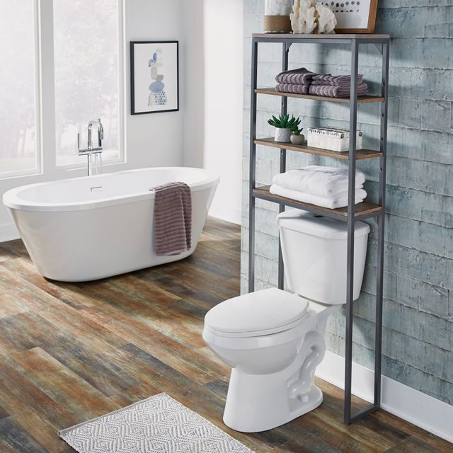 homestyles® Telluride Gray Over The Commode Stand-3