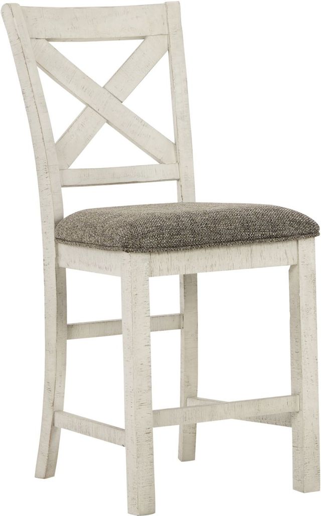 Benchcraft® Brewgan Two-tone Counter Height Bar Stool
