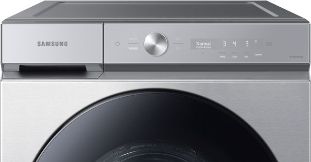 Samsung Bespoke 8700 Series 5.3 Cu. Ft. Silver Steel Front Load Washer 24