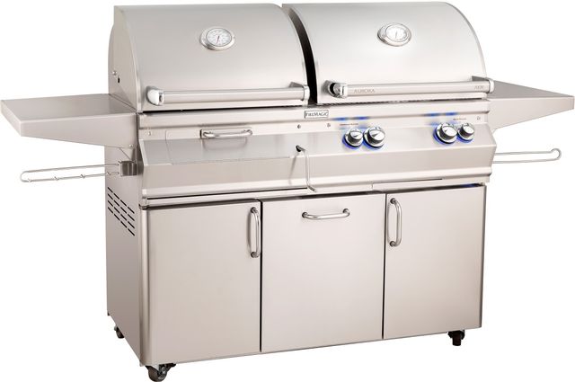 Fire Magic® Aurora A830s 81" Stainless Steel Gas/Charcoal Combo Portable Grill 0