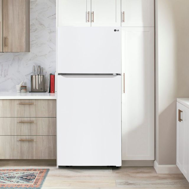 LG 20.2 Cu. Ft. Smooth White Top Freezer Refrigerator 9