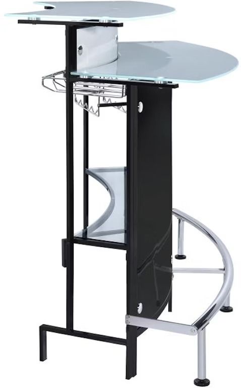 Coaster® Keystone Black Glass Top Bar Unit-1
