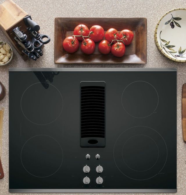 GE Profile™ 30" Stainless Steel Electric Cooktop-3