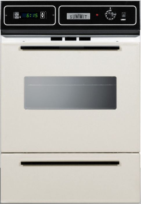 Summit® 24" Bisque Gas Built In Single Oven