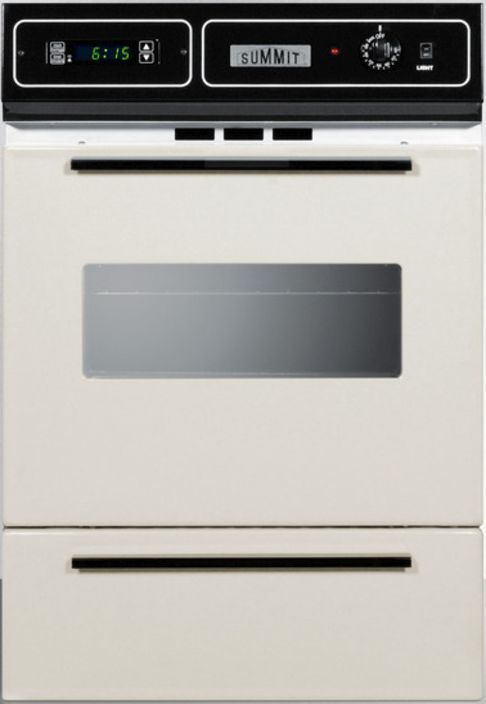 Summit® 24" Bisque Gas Built In Single Oven-0