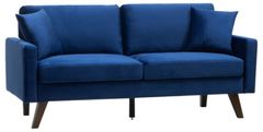 Mazin Furniture Bellerophon Blue Sofa