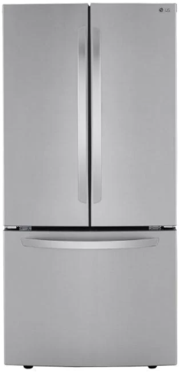 Réfrigérateur à portes françaises de 33 po LG® de 25,1 pi³ - Acier inoxydable