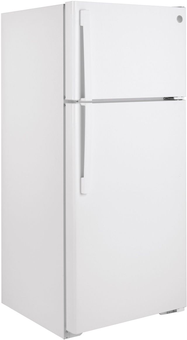 GE® 16.6 Cu. Ft. White Top Freezer Refrigerator-3