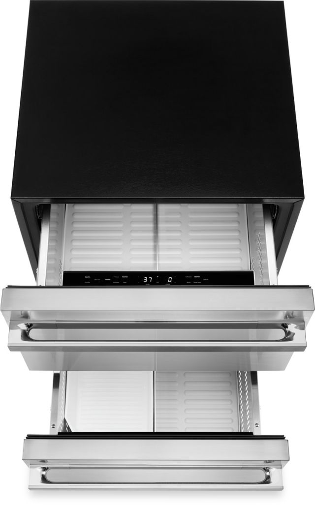 JennAir® NOIR™ 4.7 Cu. Ft. Stainless Steel Refrigerator Drawers 1