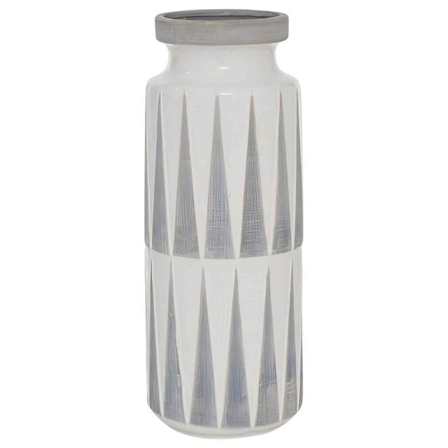 Uma Home White Ceramic Vase-0
