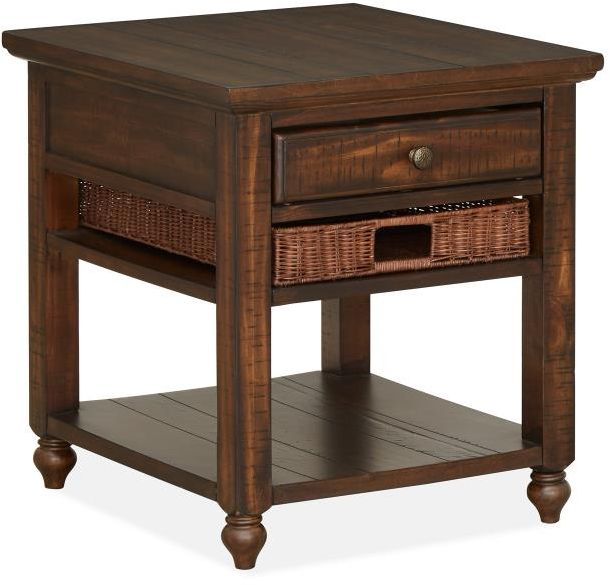 Magnussen Home® Cottage Coffee Lane End Table-1