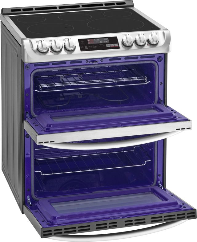 LG 30" Stainless Steel Slide In Electric Double Oven Range-LTE4815ST-2