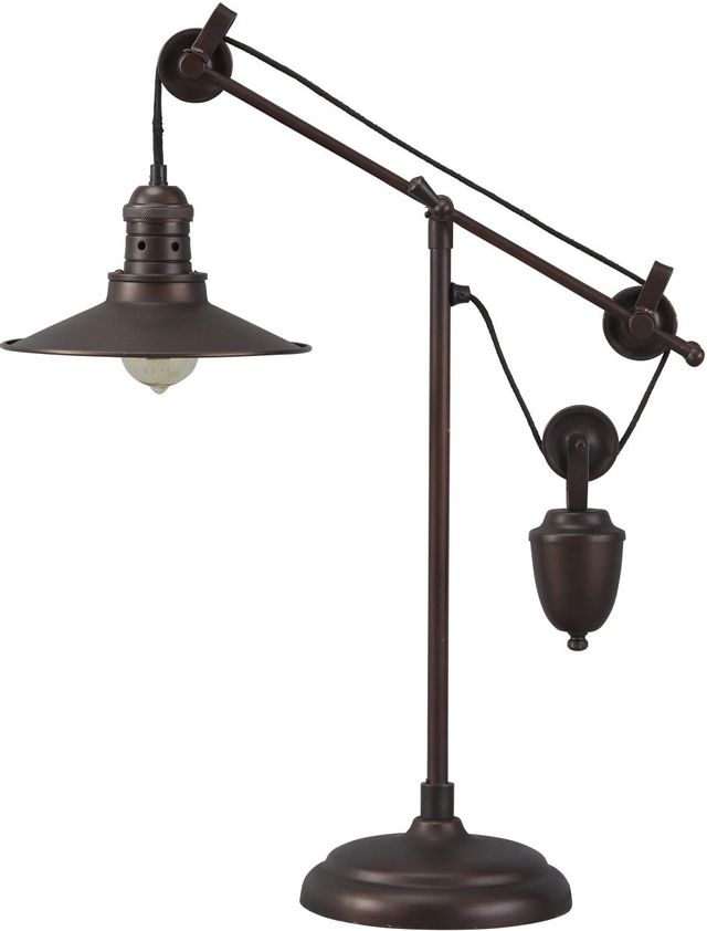Lampe de bureau en métal Kylen, finition bronze, de Signature Design by Ashley®