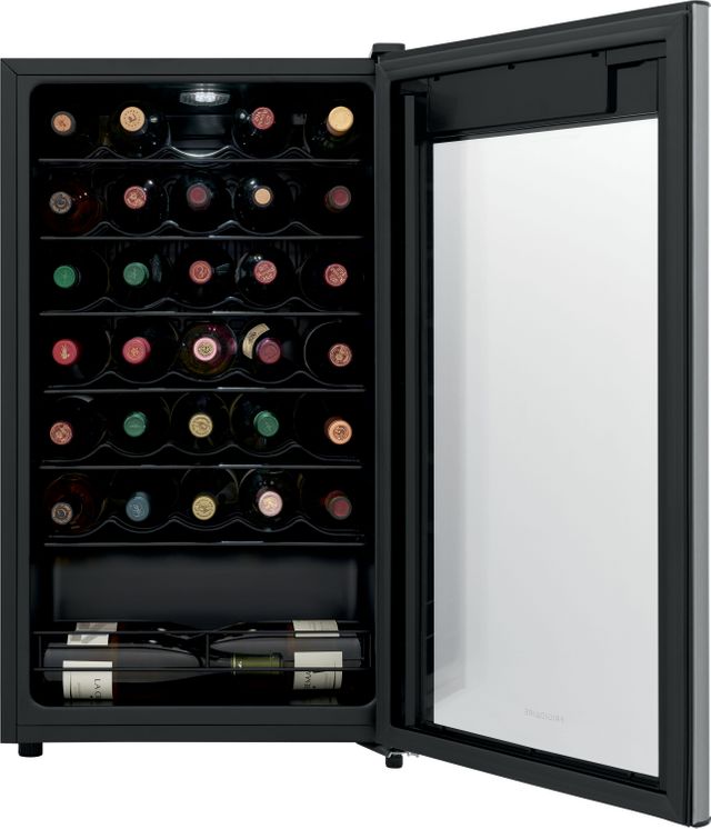 Frigidaire® 19" Black Stainless Steel Wine Cooler-3