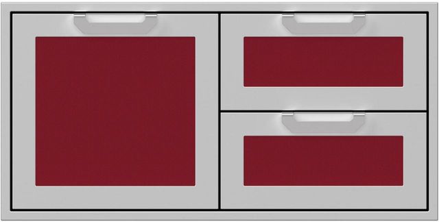 Hestan AGSDR Series 42” Outdoor Combo Door/Drawer-Tin Roof-0